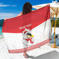 AFL Sydney Christmas Personalised Sarong with Swans Mascot Simple Style