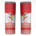 AFL Sydney Christmas Personalised Skinny Tumbler with Swans Mascot Simple Style