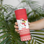 AFL Sydney Christmas Personalised Skinny Tumbler with Swans Mascot Simple Style