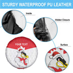 AFL Sydney Christmas Personalised Spare Tire Cover with Swans Mascot Simple Style