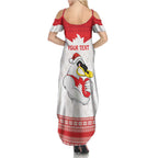 AFL Sydney Christmas Personalised Summer Maxi Dress with Swans Mascot Simple Style