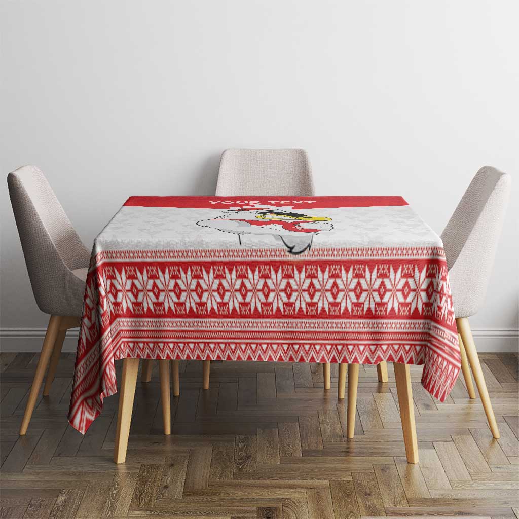 AFL Sydney Christmas Personalised Tablecloth with Swans Mascot Simple Style