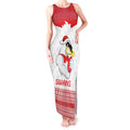 AFL Sydney Christmas Personalised Tank Maxi Dress with Swans Mascot Simple Style