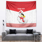AFL Sydney Christmas Personalised Tapestry with Swans Mascot Simple Style