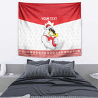 AFL Sydney Christmas Personalised Tapestry with Swans Mascot Simple Style