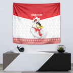 AFL Sydney Christmas Personalised Tapestry with Swans Mascot Simple Style