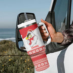 AFL Sydney Christmas Personalised Tumbler With Handle with Swans Mascot Simple Style