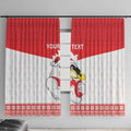 AFL Sydney Christmas Personalised Window Curtain with Swans Mascot Simple Style