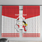 AFL Sydney Christmas Personalised Window Curtain with Swans Mascot Simple Style