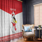 AFL Sydney Christmas Personalised Window Curtain with Swans Mascot Simple Style