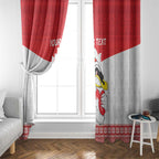 AFL Sydney Christmas Personalised Window Curtain with Swans Mascot Simple Style