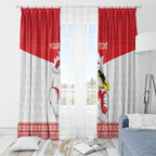 AFL Sydney Christmas Personalised Window Curtain with Swans Mascot Simple Style