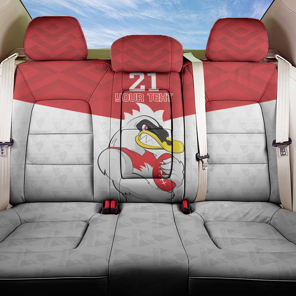 AFL Sydney Custom Back Car Seat Cover with Swans Mascot Simple Style