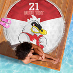 AFL Sydney Custom Beach Blanket with Swans Mascot Simple Style
