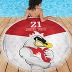 AFL Sydney Custom Beach Blanket with Swans Mascot Simple Style