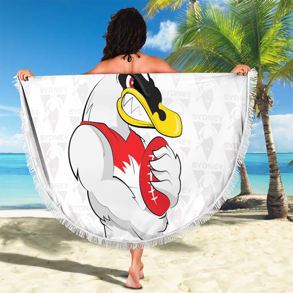 AFL Sydney Custom Beach Blanket with Swans Mascot Simple Style