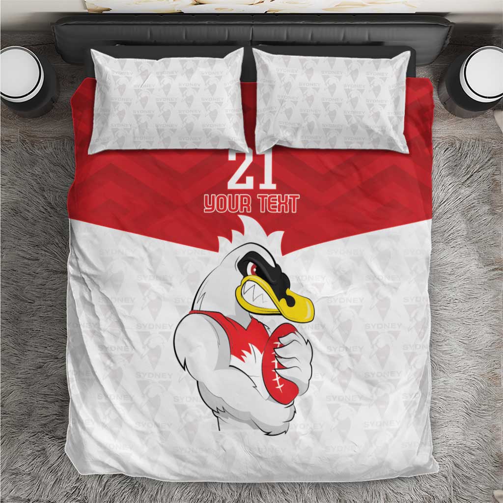 AFL Sydney Custom Bedding Set with Swans Mascot Simple Style