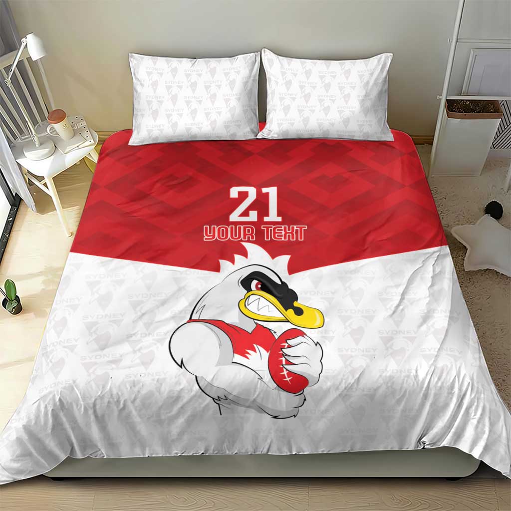 AFL Sydney Custom Bedding Set with Swans Mascot Simple Style
