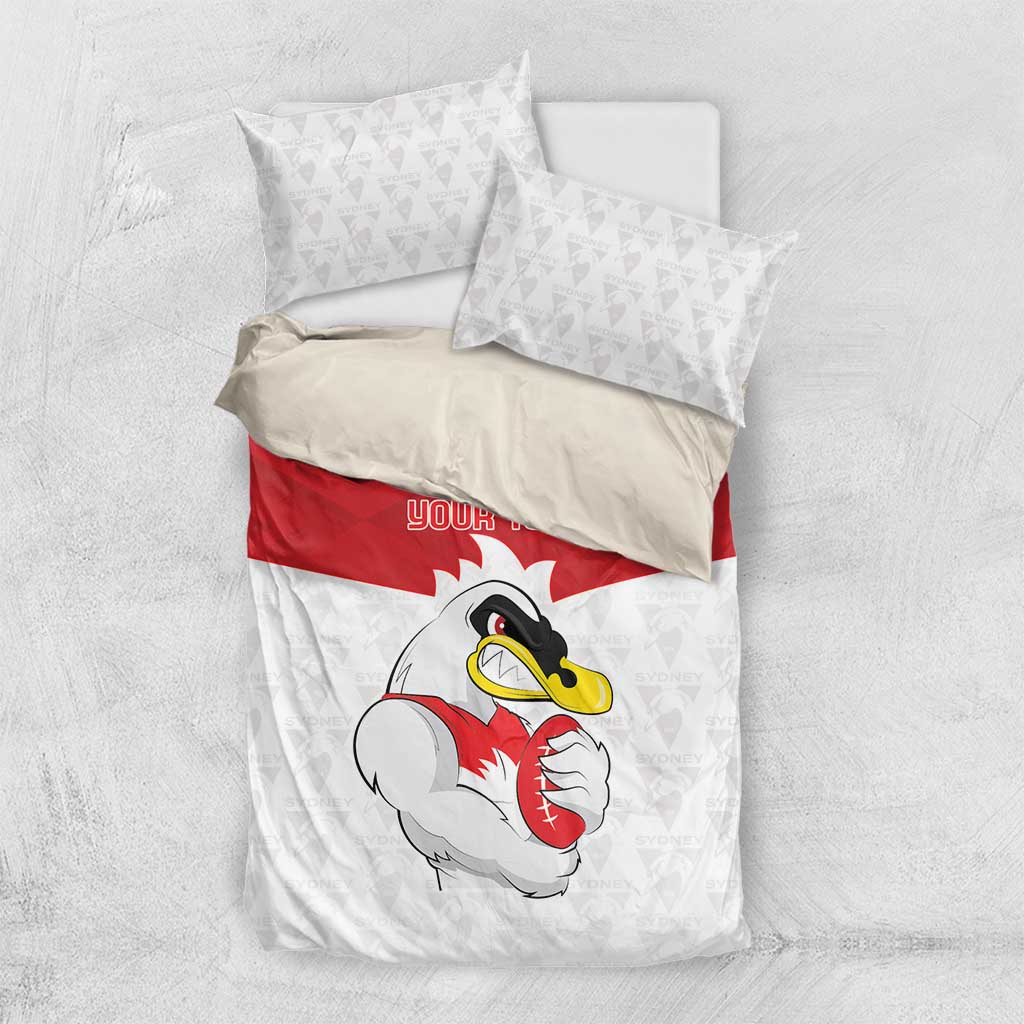 AFL Sydney Custom Bedding Set with Swans Mascot Simple Style