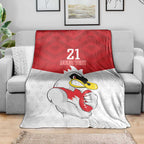AFL Sydney Custom Blanket with Swans Mascot Simple Style