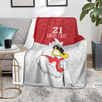 AFL Sydney Custom Blanket with Swans Mascot Simple Style