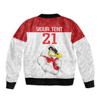 AFL Sydney Custom Bomber Jacket with Swans Mascot Simple Style