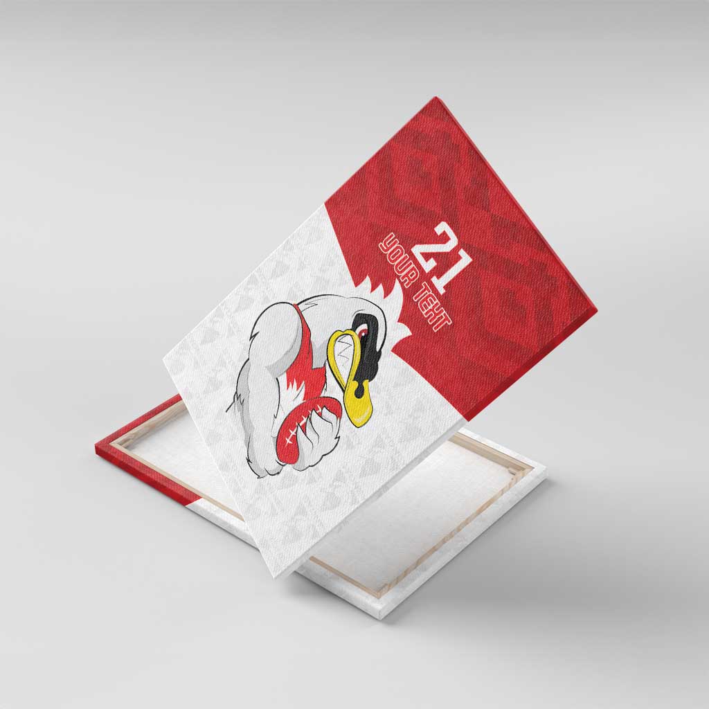 AFL Sydney Custom Canvas Wall Art with Swans Mascot Simple Style