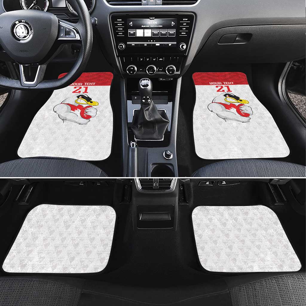 AFL Sydney Custom Car Mats with Swans Mascot Simple Style