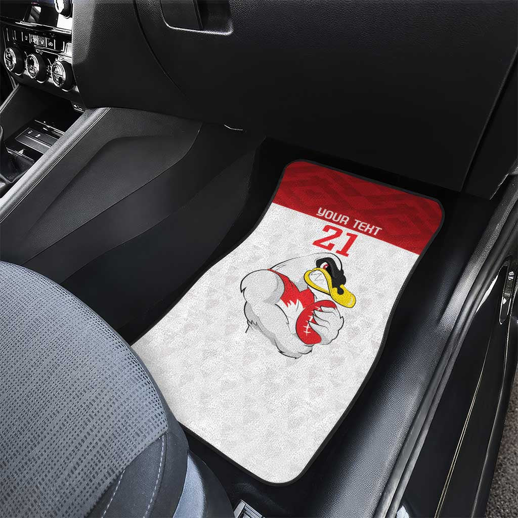 AFL Sydney Custom Car Mats with Swans Mascot Simple Style