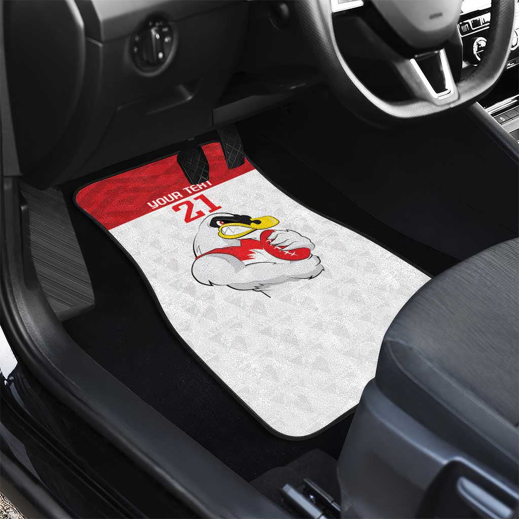 AFL Sydney Custom Car Mats with Swans Mascot Simple Style