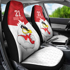 AFL Sydney Custom Car Seat Cover with Swans Mascot Simple Style