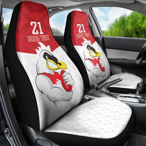AFL Sydney Custom Car Seat Cover with Swans Mascot Simple Style