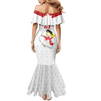 AFL Sydney Custom Family Matching Mermaid Dress and Hawaiian Shirt with Swans Mascot Simple Style