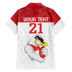 AFL Sydney Custom Family Matching Summer Maxi Dress and Hawaiian Shirt with Swans Mascot Simple Style