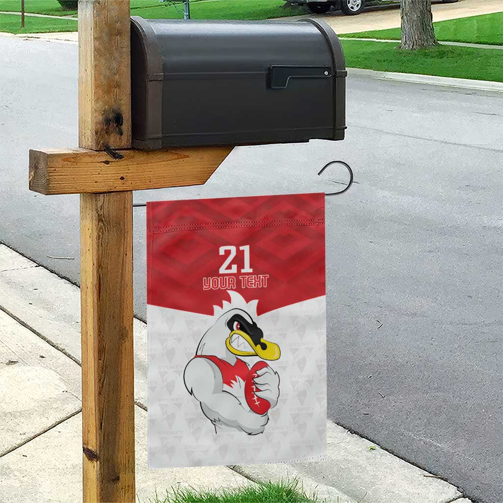 AFL Sydney Custom Garden Flag with Swans Mascot Simple Style