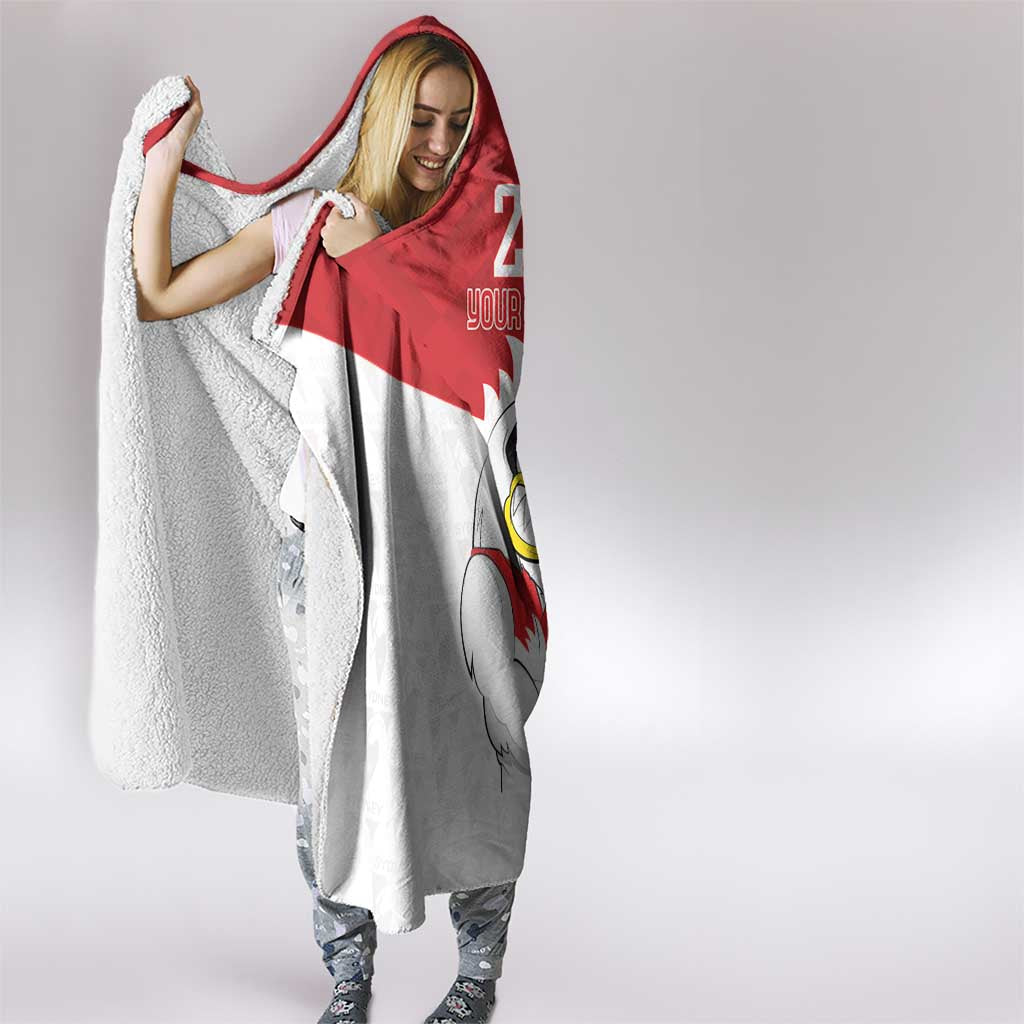 AFL Sydney Custom Hooded Blanket with Swans Mascot Simple Style