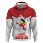 AFL Sydney Custom Hoodie with Swans Mascot Simple Style