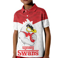 AFL Sydney Custom Kid Polo Shirt with Swans Mascot Simple Style