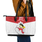 AFL Sydney Custom Leather Tote Bag with Swans Mascot Simple Style