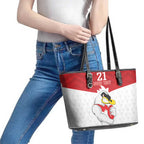 AFL Sydney Custom Leather Tote Bag with Swans Mascot Simple Style