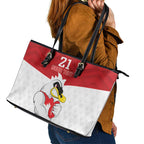 AFL Sydney Custom Leather Tote Bag with Swans Mascot Simple Style