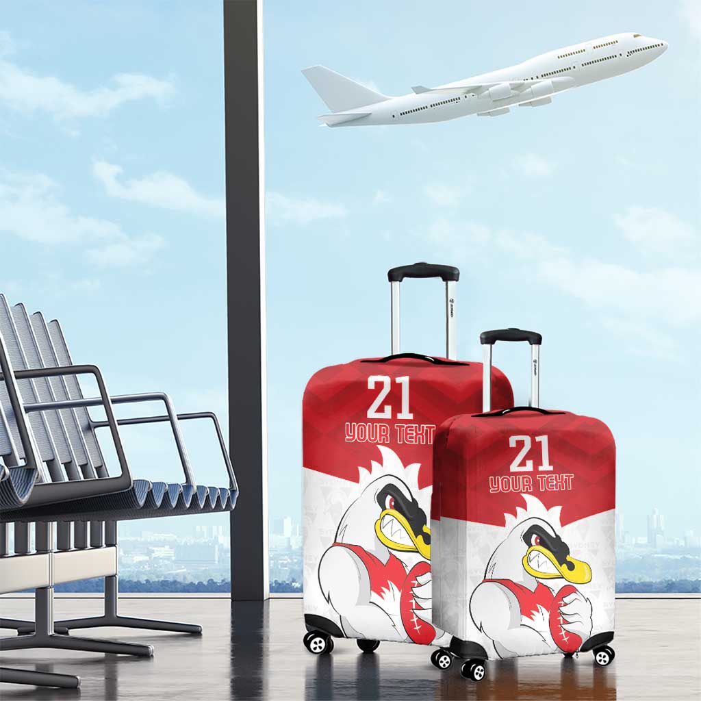 AFL Sydney Custom Luggage Cover with Swans Mascot Simple Style