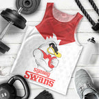 AFL Sydney Custom Men Tank Top with Swans Mascot Simple Style