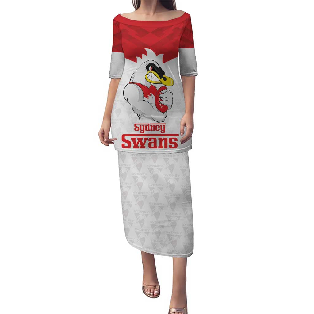 AFL Sydney Custom Puletasi with Swans Mascot Simple Style