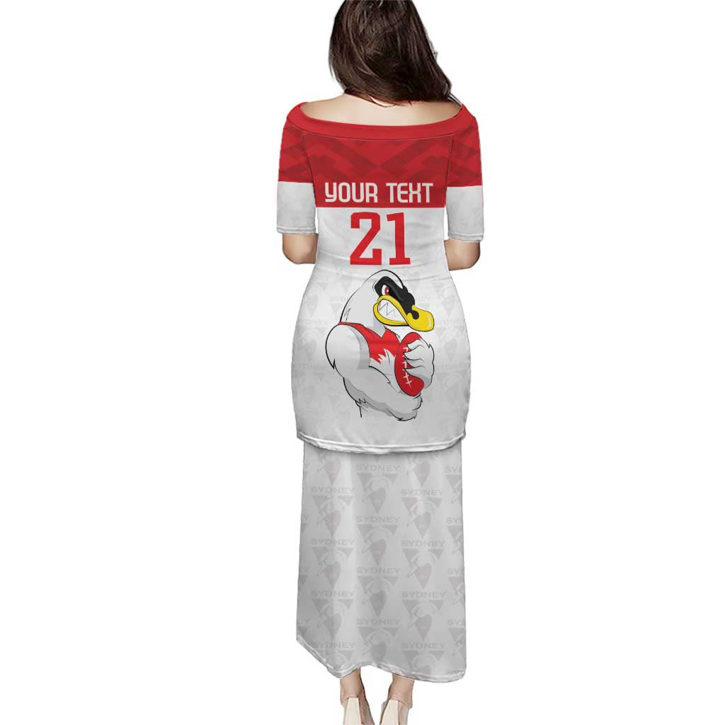 AFL Sydney Custom Puletasi with Swans Mascot Simple Style