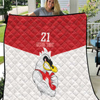 AFL Sydney Custom Quilt with Swans Mascot Simple Style