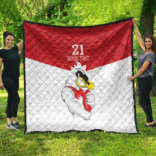 AFL Sydney Custom Quilt with Swans Mascot Simple Style