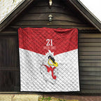 AFL Sydney Custom Quilt with Swans Mascot Simple Style