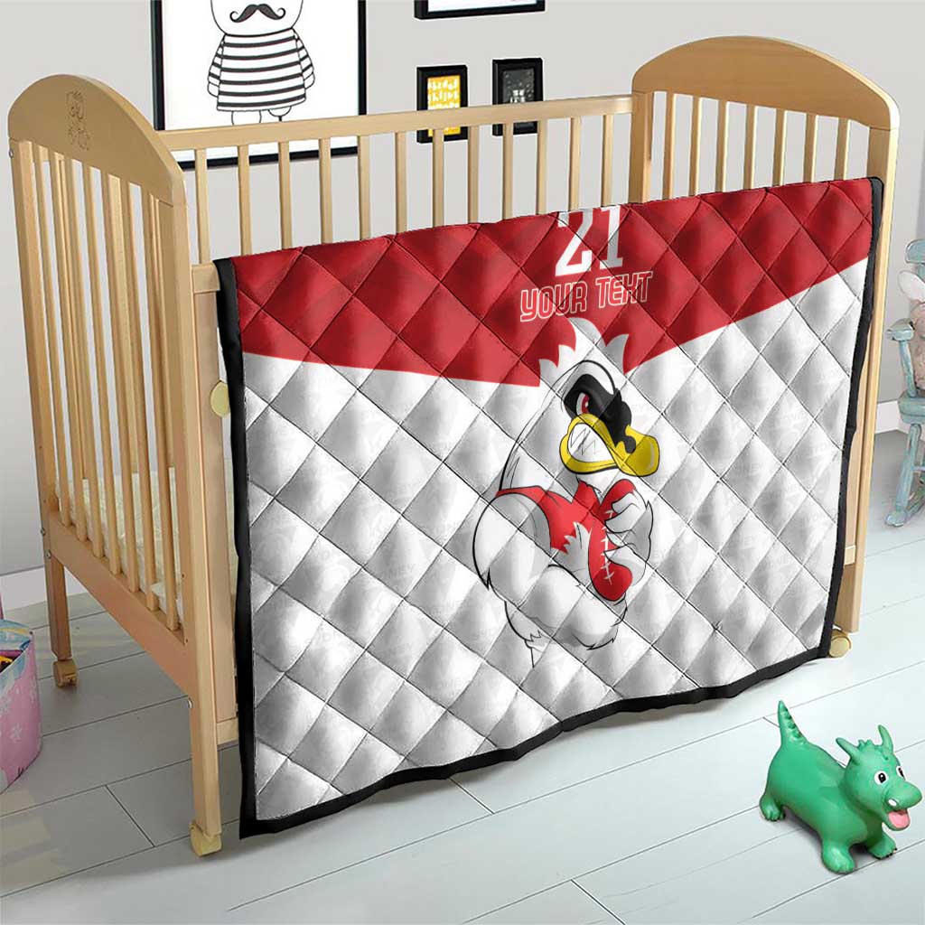 AFL Sydney Custom Quilt with Swans Mascot Simple Style