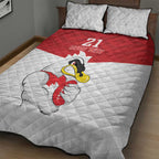 AFL Sydney Custom Quilt Bed Set with Swans Mascot Simple Style